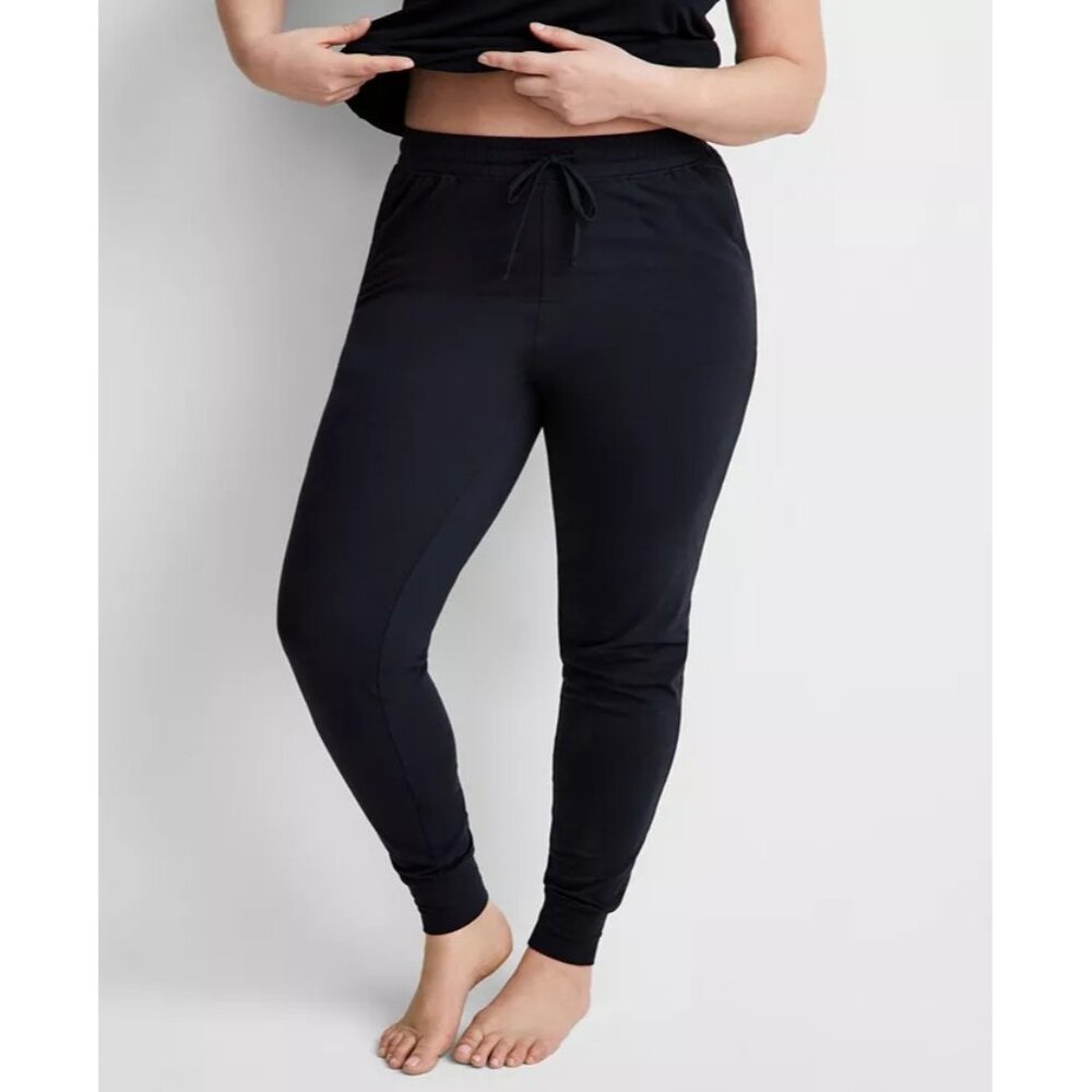 NWT State Of The Day Jogger Pajama Pants Sz S Deep Black Stretch Lightweight